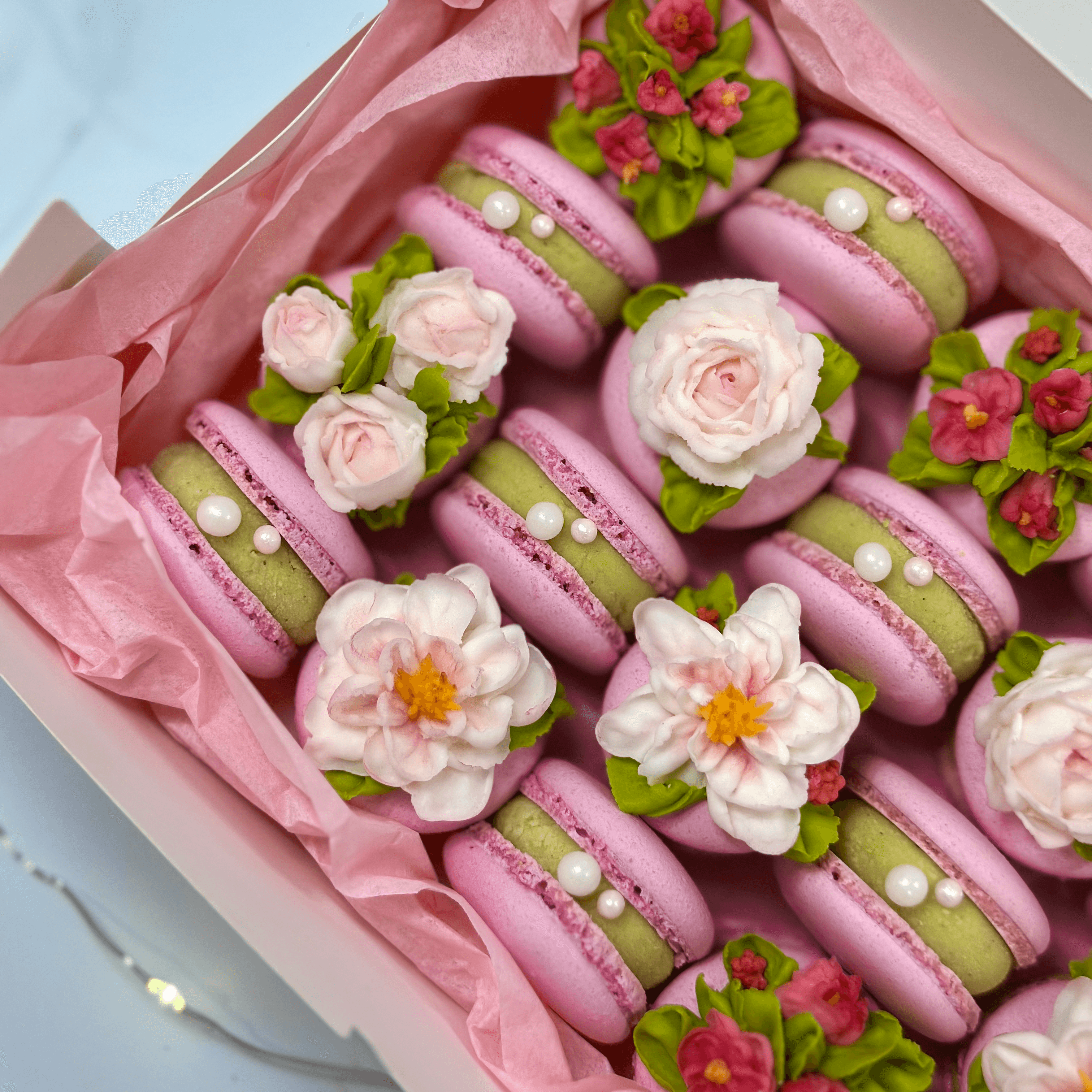 Wedding Set Elegant wedding macaron gift set